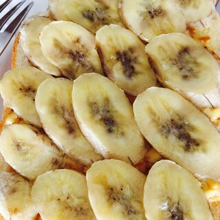 プリンバナナトースト